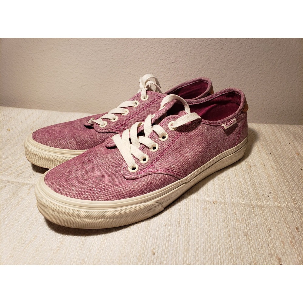 Vans Authentic Low Top Canvas Lace Up Lilac Skate Sneakers Size 8